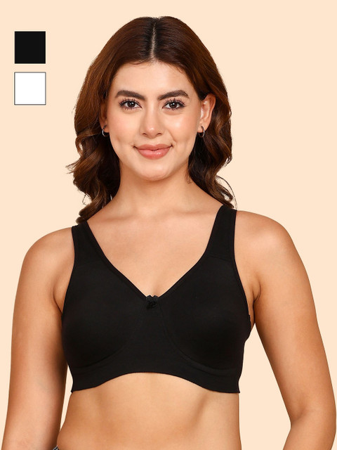 DressBerry Breathable Cotton Plus Size Full Coverage Non-Padded Bra