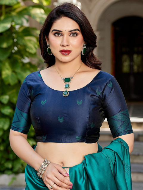 JANOI Woven Design Silk Cotton Saree - Image 4