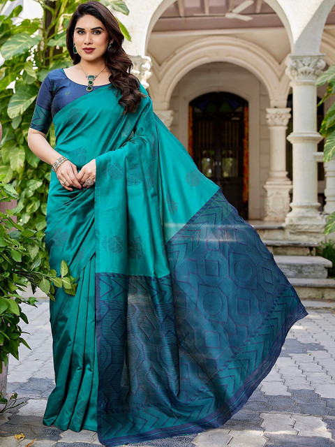 JANOI Woven Design Silk Cotton Saree