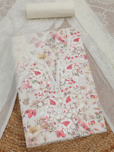 Soch Printed Unstitched Dress Material