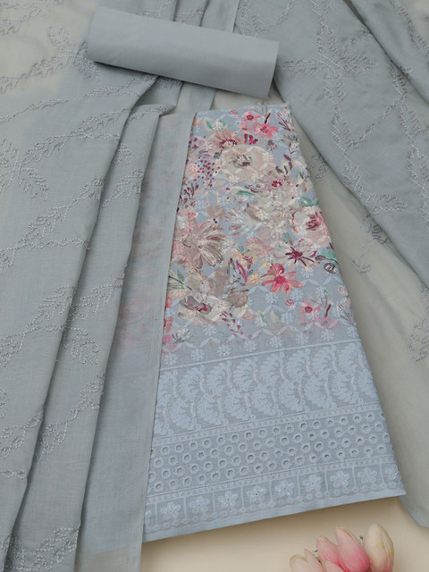 Soch Printed Pure Cotton Unstitched Dress Material