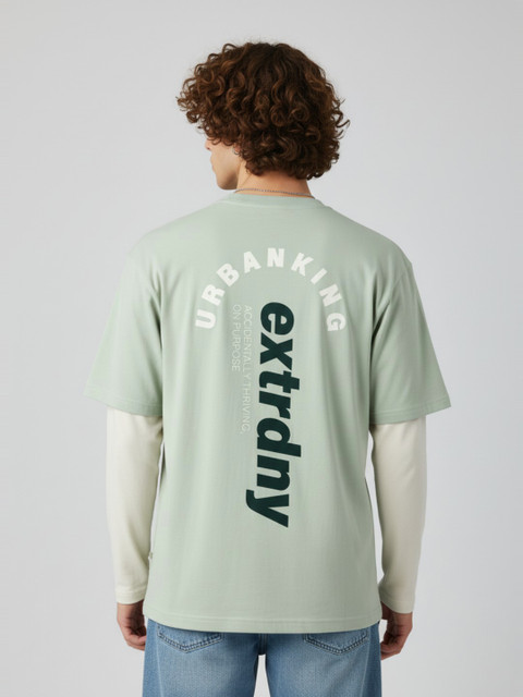 glitchez Typography Printed Doctor Sleeves T-shirt