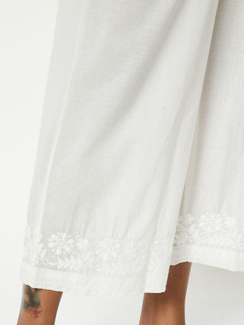 max Women Embroidered Straight fit Cropped Ethnic Palazzos - Image 6