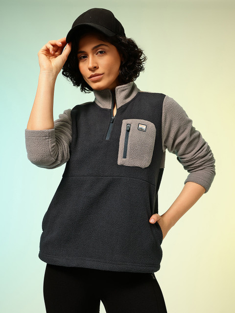 HRX by Hrithik Roshan Colourblocked Outdoor Sweatshirt