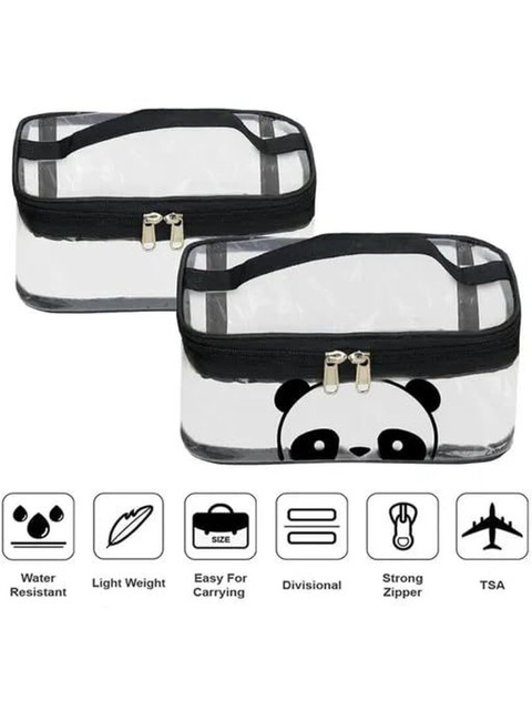 MINKITT Grey & Transparent 2-Pieces Travel Accessory