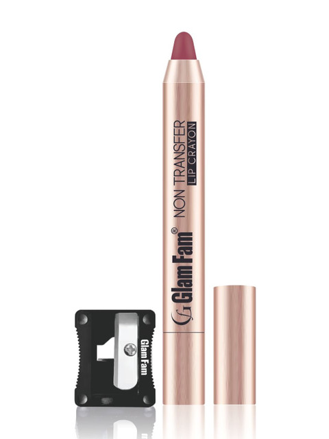 GlamFam Non Transfer & Long Lasting Lip Crayon Lipstick - Mauve Nude 10