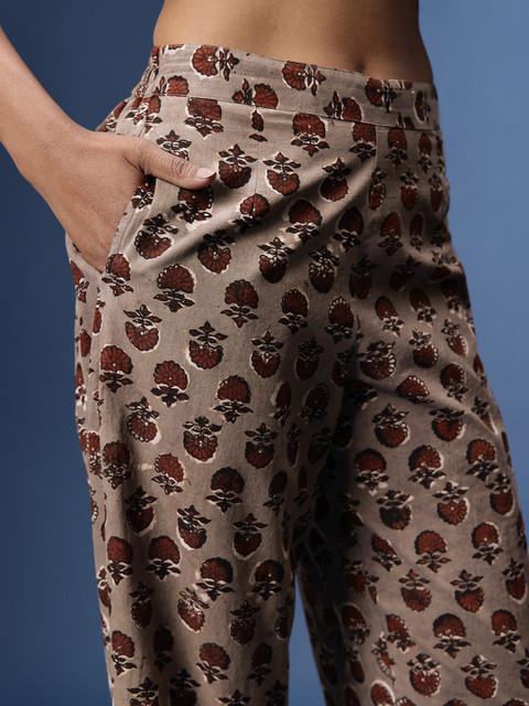 Taavi Bagru Floral Printed Top And Trousres Co-Ords - Image 6