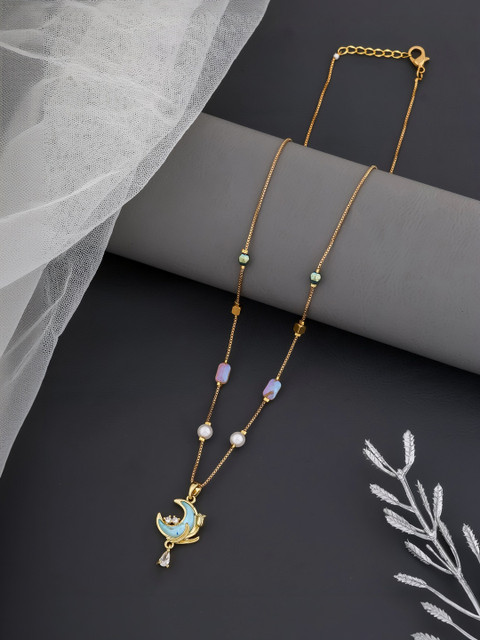 SZN Brass Gold-Plated Necklace