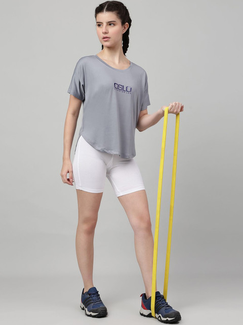 MKH Women Typography Printed Dri-FIT T-shirt