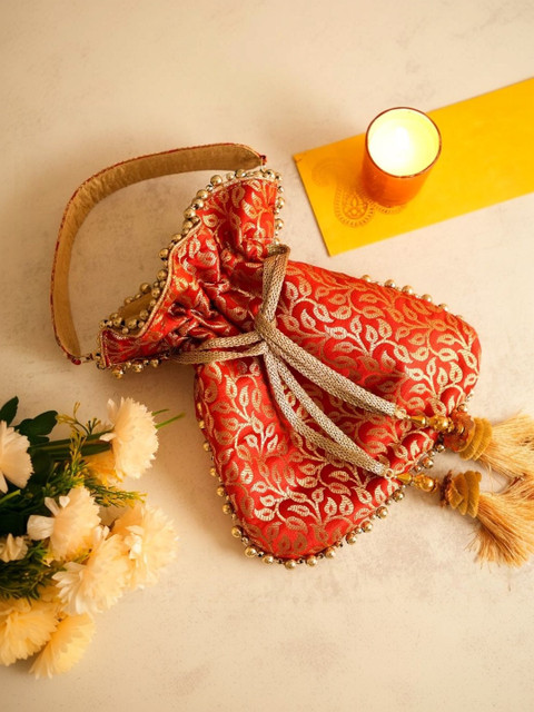 YUVA STREE Textured Potli Clutch - Image 2