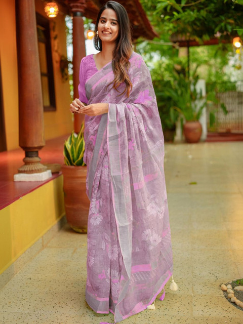 KALINI Floral Zari Saree