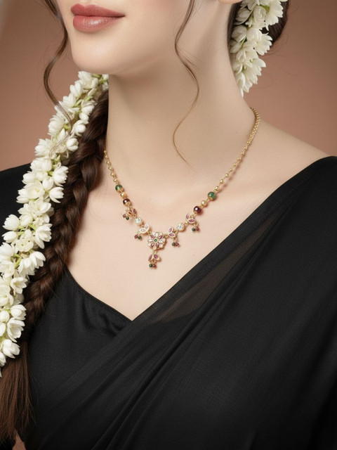 SZN Brass Gold-Plated Handcrafted Necklace