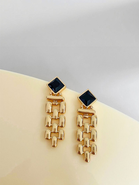 SZN Geometric Drop Earrings