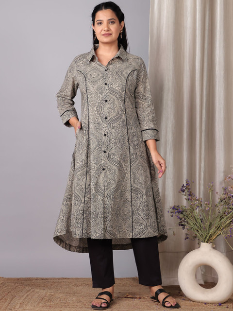Aramya Women Geometric Printed Kurta - Image 4
