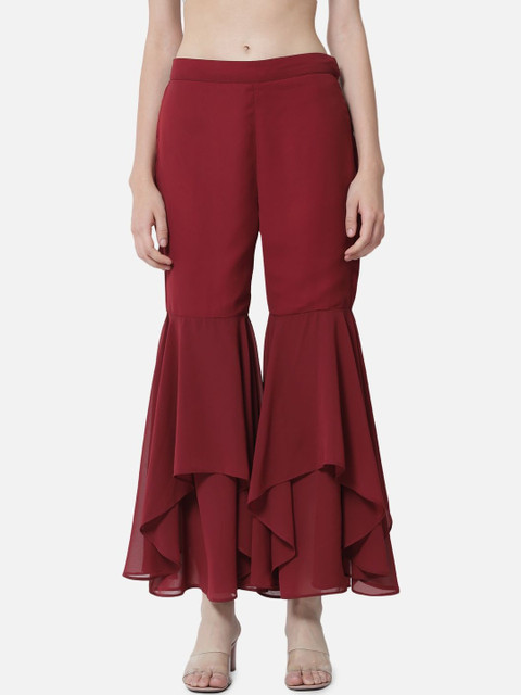 SZN Women Georgette Ethnic Palazzos