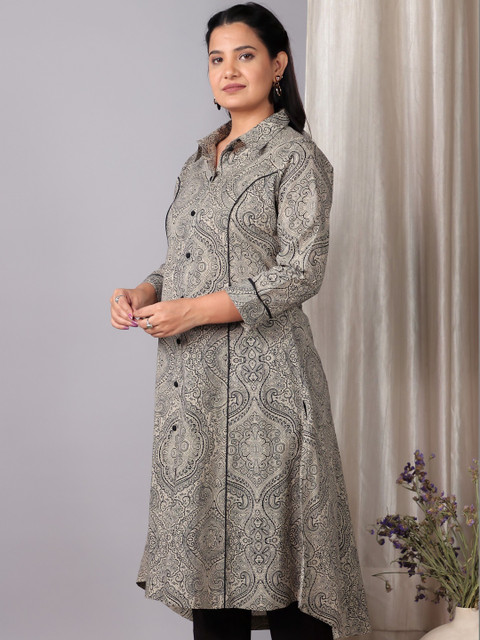 Aramya Women Geometric Printed Kurta - Image 6