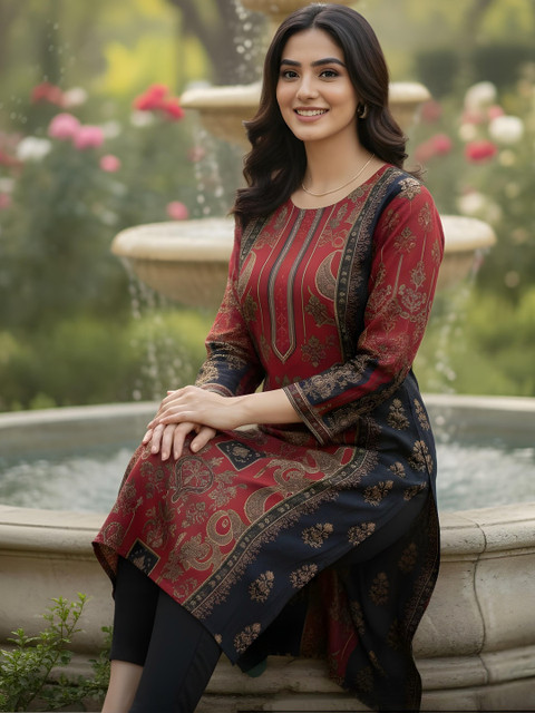 Anouk Women Floral Printed Kurta