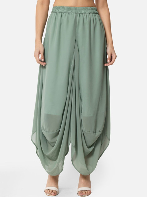 SZN Women Flared Georgette Ethnic Palazzos