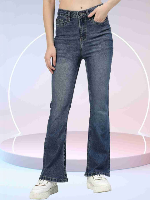 COSMIC Women Bootcut High-Rise Light Fade Stretchable Jeans