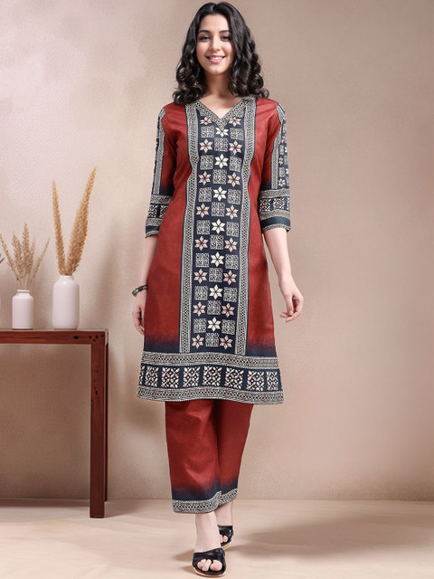 Anouk Floral Printed Co-Ords Set