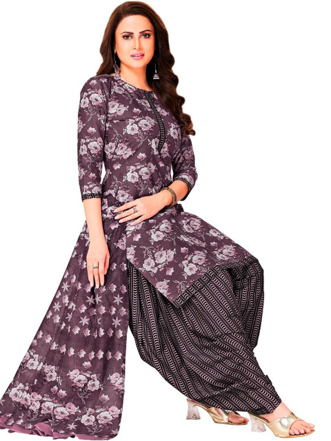 Simmu Printed Pure Cotton Unstitched Dress Material