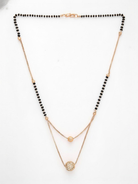 SZN Brass Rose Gold-Plated Layered Necklace - Image 3