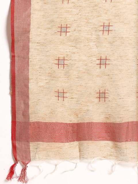 Taavi Woven Legacy Pure Cotton Dupatta - Image 4