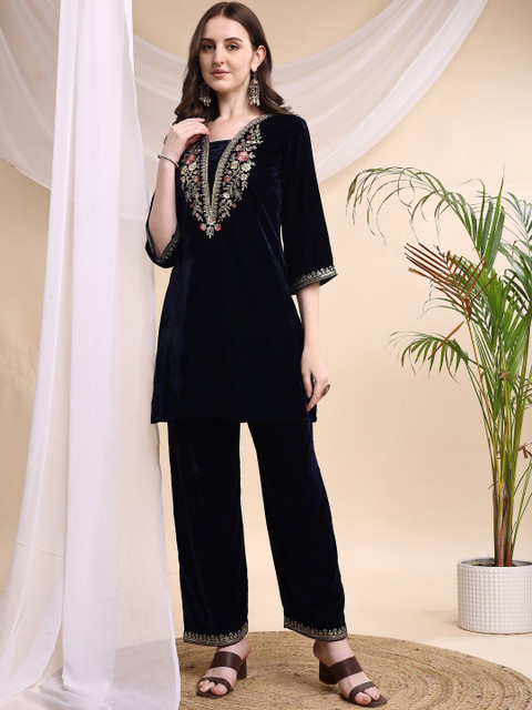 KALINI Embroidered Tunic With Trousers Co-Ords