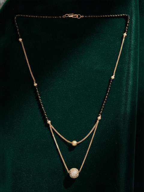 SZN Brass Rose Gold-Plated Layered Necklace - Image 4