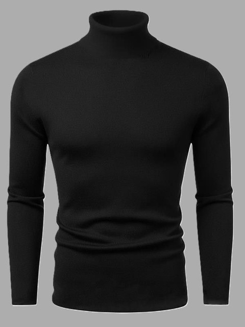 Leotude Men Turtle Neck T-shirt