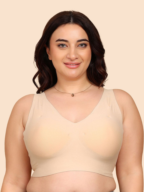 Tweens Invisi-Fit Plus-Size Lightly Padded Cotton Bonded Seamless Bra