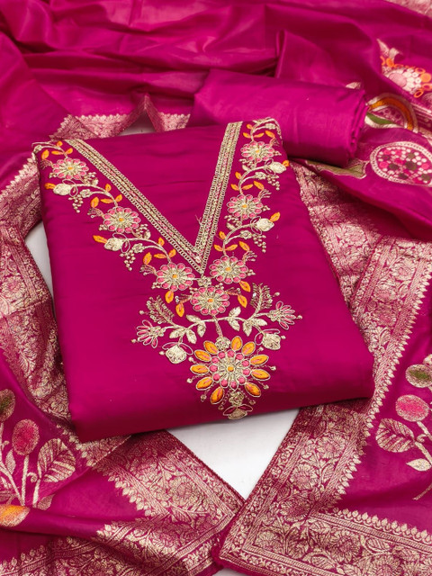 SYS Brand – Shop Your Style Embroidered Unstitched Dress Material