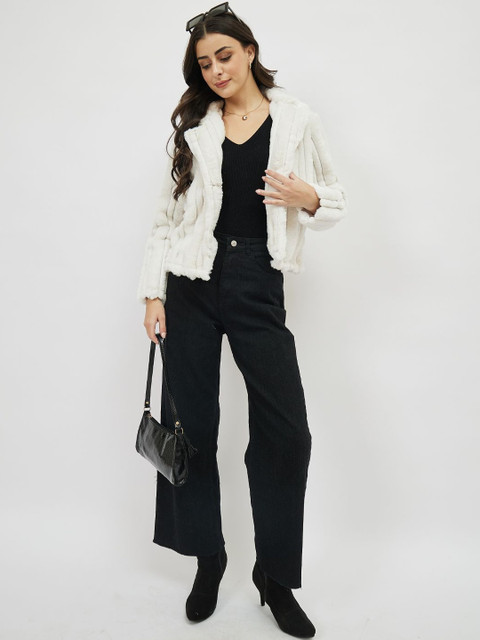 Athena Women Striped Pea Coats