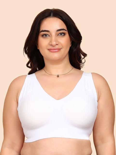 Tweens Invisi-Fit Plus-Size Lightly Padded Cotton Bonded Seamless Bra