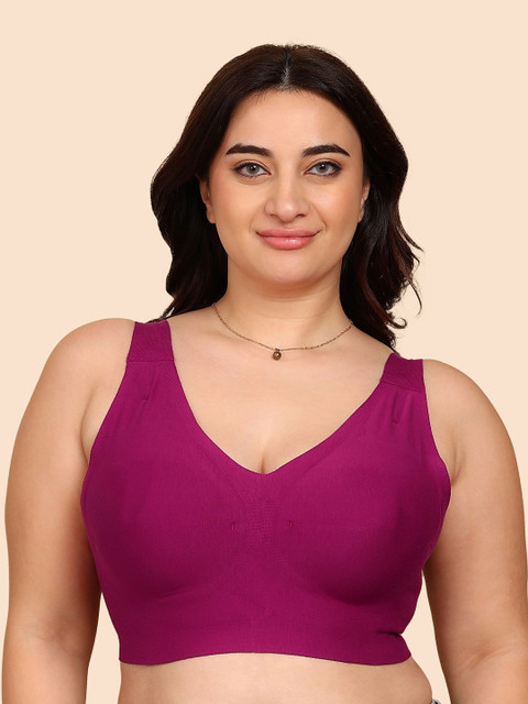 Tweens Invisi-Fit Plus-Size Lightly Padded Cotton Bonded Seamless Bra