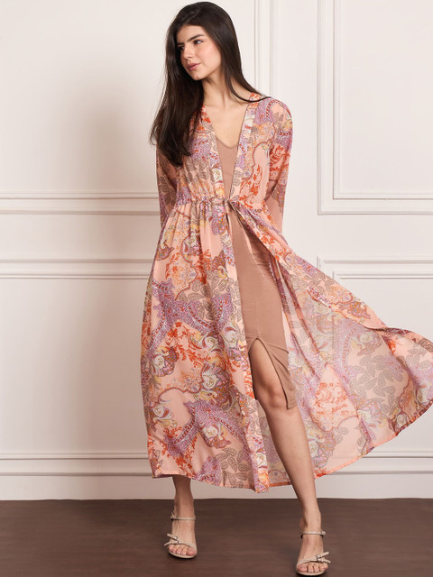 StyleStone Women Printed Longline Shrug