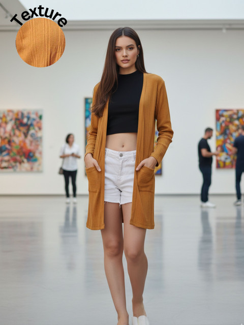 Rigo Women Longline Indigo Shrug