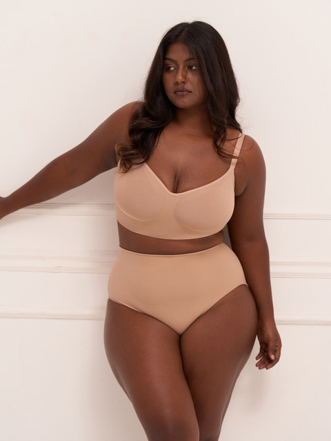 Underneat Women Seamless High Waist Stretchable Tummy Tucker Shaper Brief