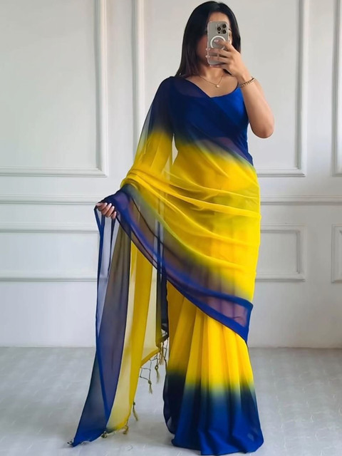 Anouk Ombre Poly Georgette Saree