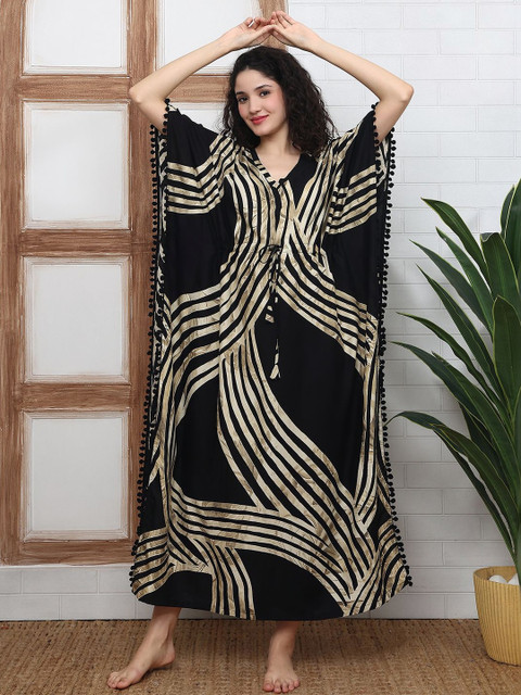 Claura Printed Maxi Nightdress