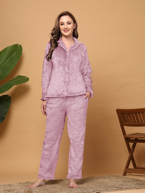ETC Lapel Collar Pyjama Set