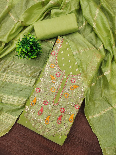 KALINI Embroidered Unstitched Dress Material