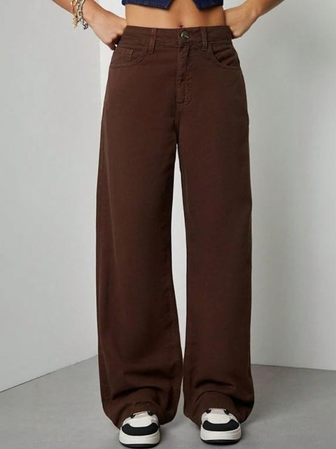 Ds Fashion Women Wide Leg High-Rise Jeans