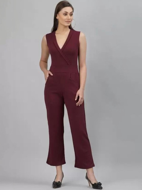 SHYAM SUNDARI V-Neck Wrap Culotte Jumpsuit
