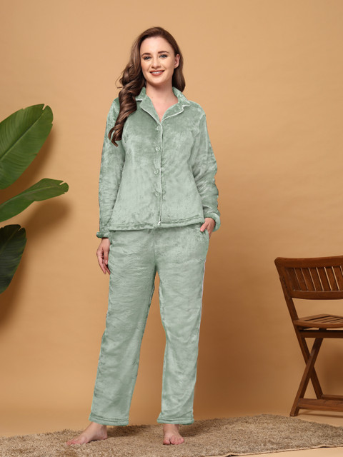 ETC Lapel Collar Pyjama Set