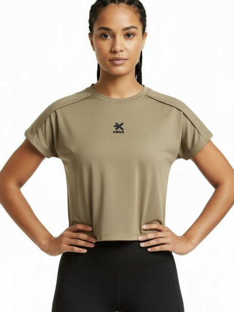 HRX by Hrithik Roshan Women Brand Logo T-shirt
