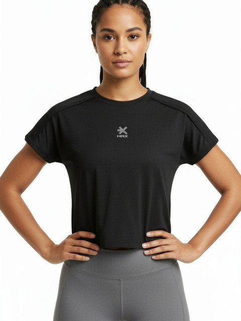 HRX by Hrithik Roshan Women Brand Logo T-shirt