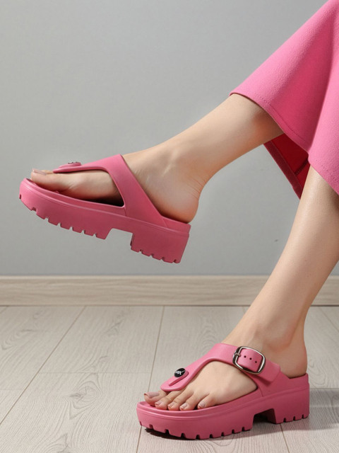 HRX by Hrithik Roshan Women Rubber Thong Flip-Flops