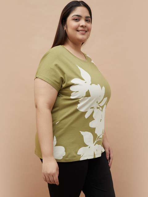 Nexus by Lifestyle Women Plus Size Floral Printed T-shirt - Image 3
