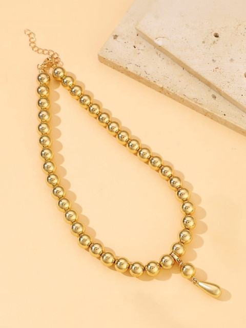 DressBerry Gold-Plated Choker Necklace